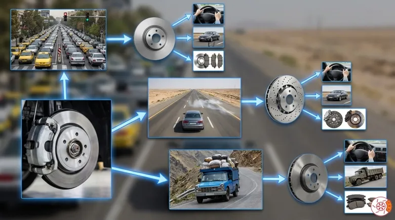 چرا انتخاب دیسک ترمز مناسب سبک رانندگی اهمیت دارد؟