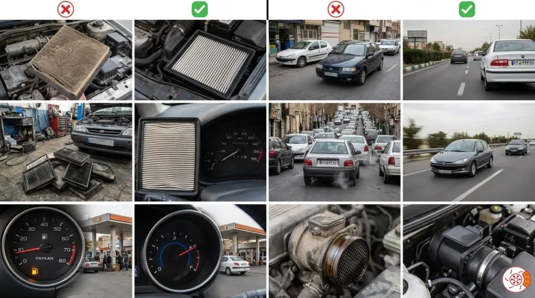 تفاوت فیلتر هوا معمولی و فیلتر هوا با کیفیت بالا در خودرو