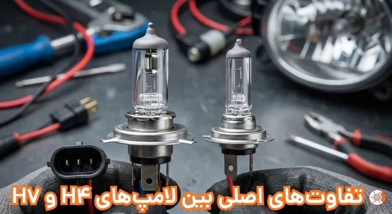 تفاوت‌های اصلی بین لامپ‌های H4 و H7