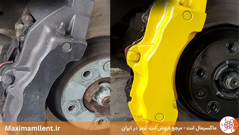آموزش تمیزکردن و رنگ کردن کالیپر ترمز خودرو