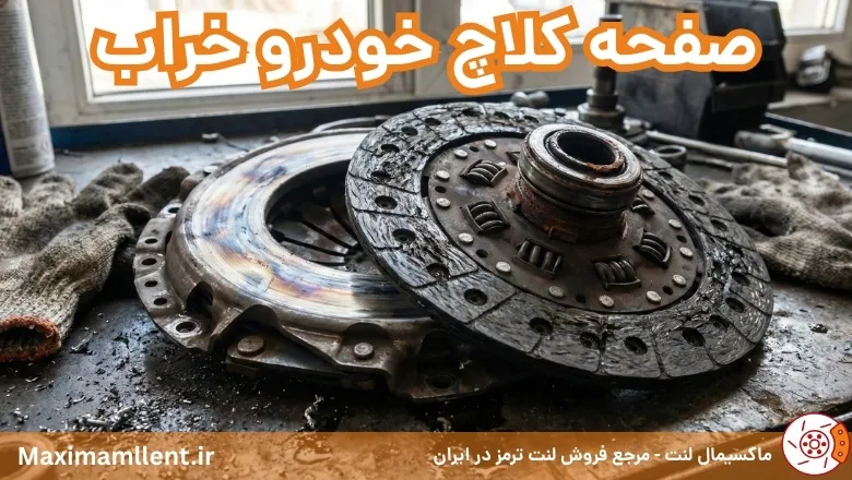 صفحه کلاچ خودرو خراب
