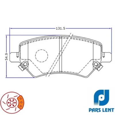 لنت ترمز mvm x55 x33 530 315 لیفان