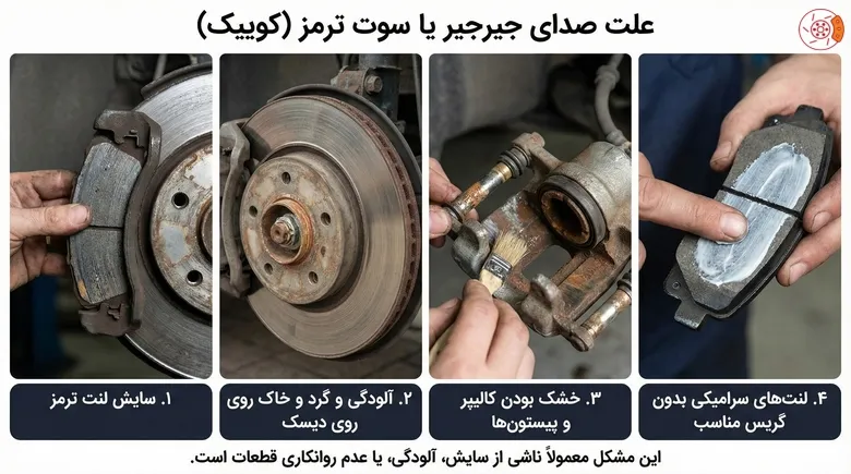 علت صدای جیرجیر علت صدای جیرجیر