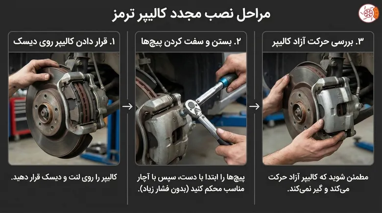 نصب دوباره کالیپر