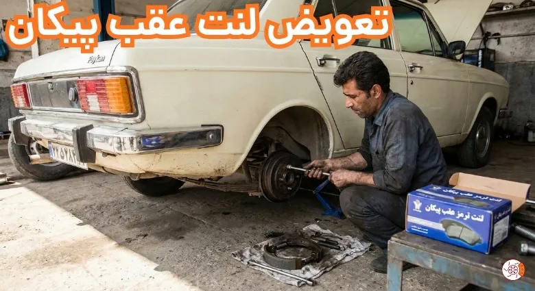 تعویض لنت عقب پیکان
