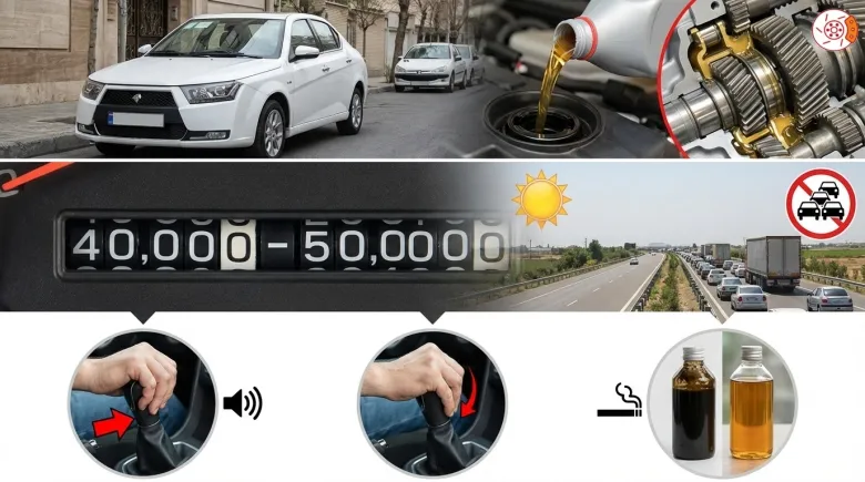 هر چند کیلومتر روغن گیربکس کوییک باید عوض شود