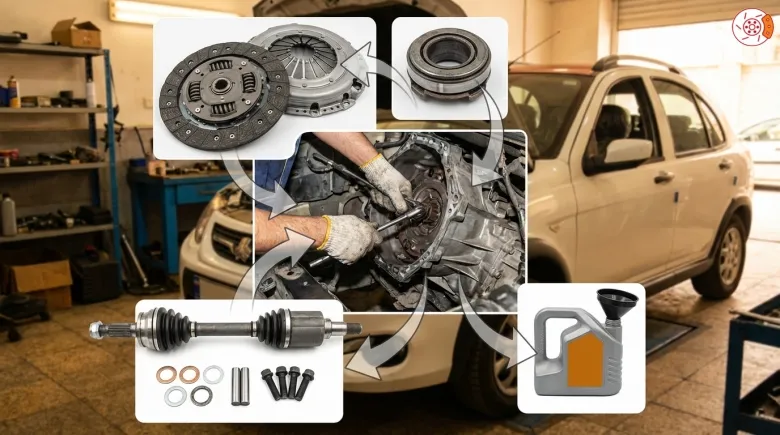 تعویض همزمان بلبرینگ دیسک و صفحه کوییک