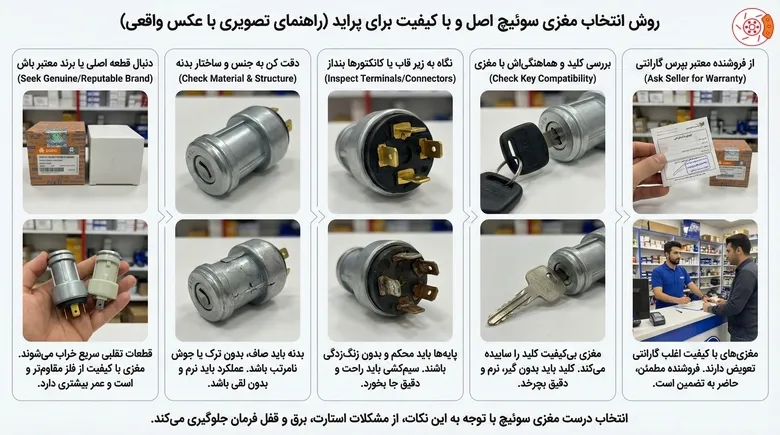 روش انتخاب مغزی سوئیچ اصل و با کیفیت برای پراید