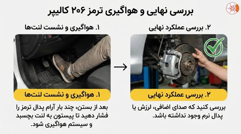 بررسی نهایی و هواگیری