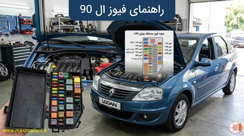 راهنمای جعبه فیوز ال 90