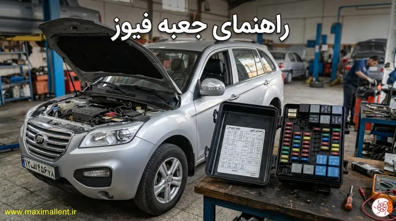 راهنمای جعبه فیوز لیفان X60