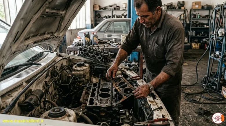 تعویض واشر سرسیلندر پراید