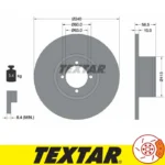 دیسک چرخ جلو بی ام و BMW 02 اتاق E6 و E10 تکستار Textar
