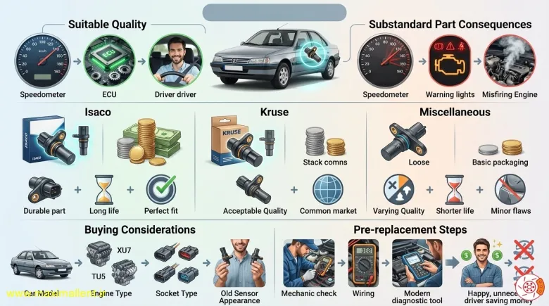 تعویض سنسور کیلومتر پژو 405