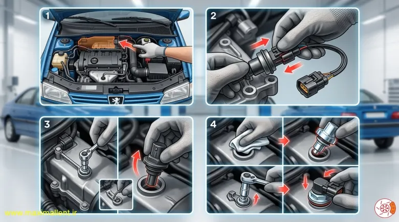 تعویض سنسور کیلومتر پژو 405