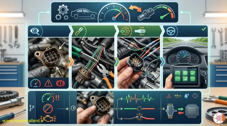 تعویض سنسور کیلومتر پژو 405