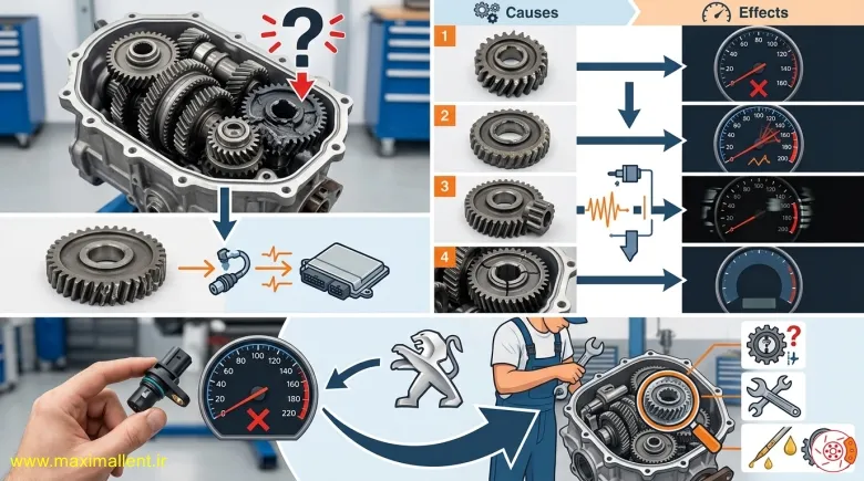 تعویض سنسور کیلومتر پژو 405