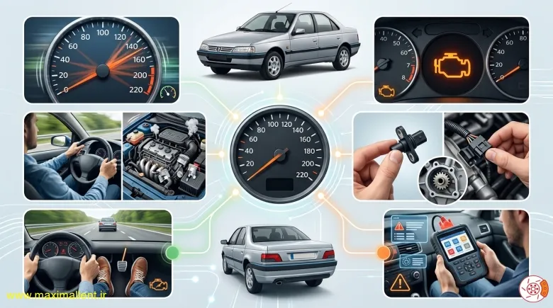 تعویض سنسور کیلومتر پژو 405