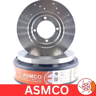 دیسک چرخ جلو مزدا وانت سوراخ دار برند آسمکو ASMCO