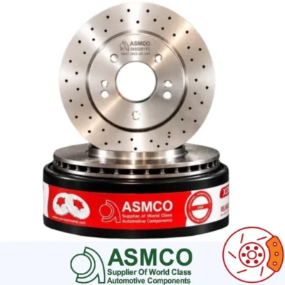 دیسک چرخ جلو جک J7 اسپورت سوراخ دار آسمکو ASMCO